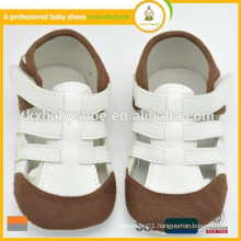 New arrival high quality very soft baby handmade baby leather sandals wholesale